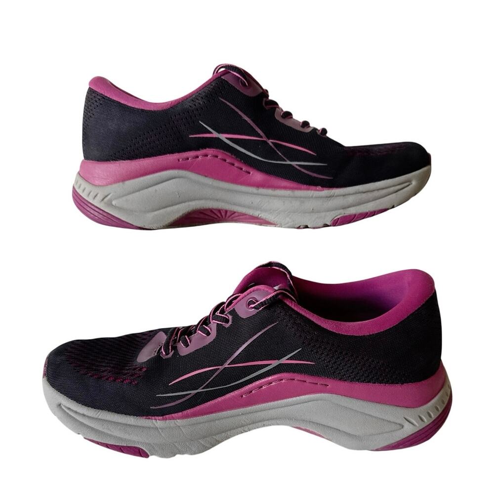 Dansko Pace Lightweight Walking Shoe Black/Berry Mesh Womens Sz 40/US 9.5-10 EUC